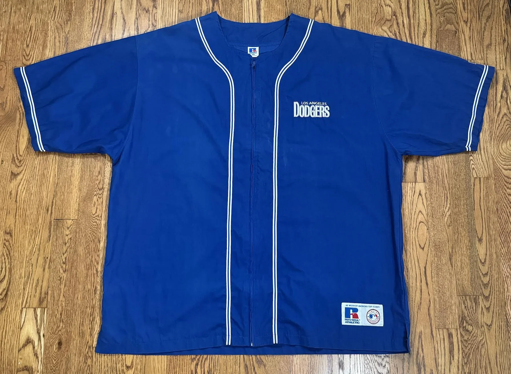 Vintage Russell Athletic Los Angeles Dodgers Full Zip Jersey (Size